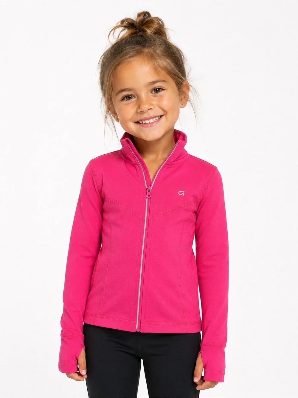GAP Girls' Hot Pink Full-Zip Jacket